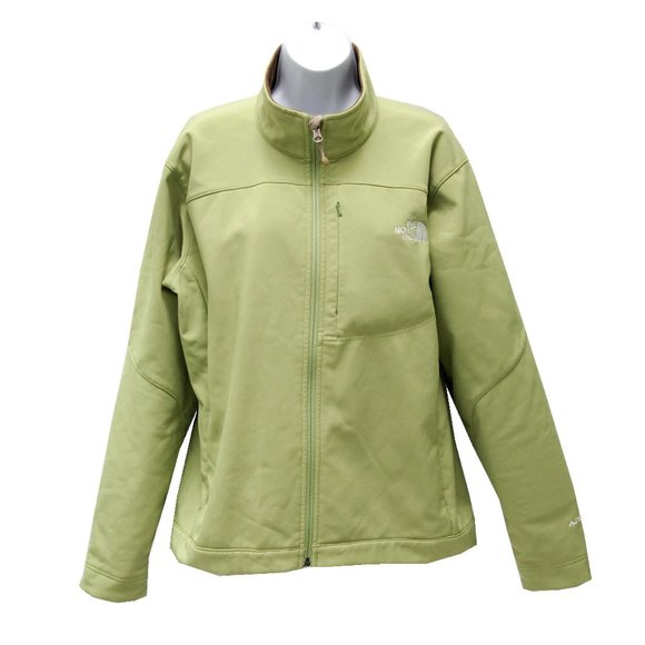 The North Face Women's Apex Softshell Fleece Lined Full Zip Jacket, Green, XL - Picture 1 of 7
